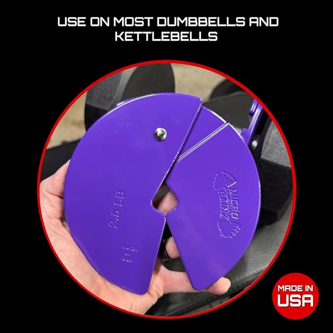Micro Gainz Dumbbell Fractional 2.5 lb Weight Plate, Ideal for Micro Loading, (Choose Color) 2 Piece Fractional Weight Plates, Designed for Dumbbell Training, Made In USA
