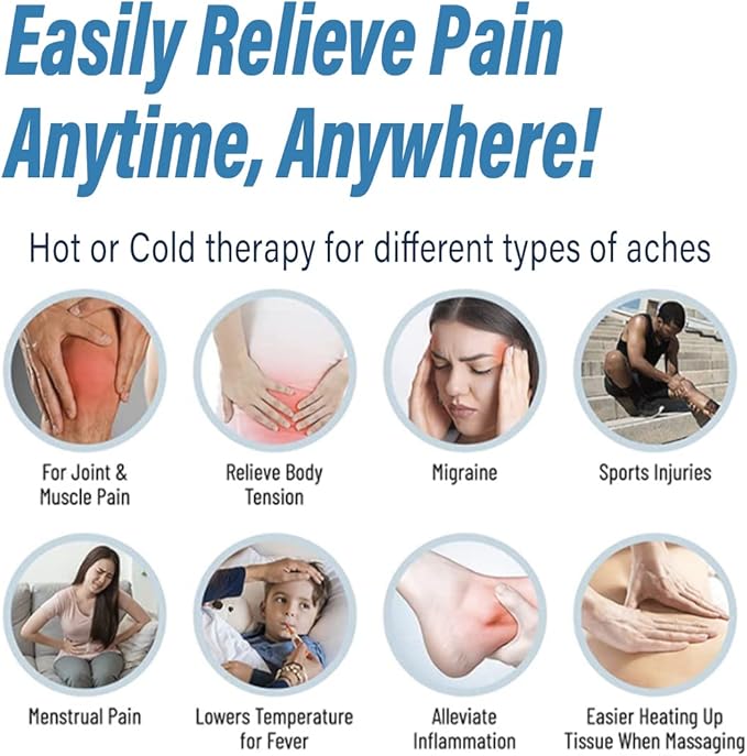 Reusable Click Instant Heat Packs, Pocket Hand Warmers, Snap It Hot/Cold Gel Heating Pad for Adults & Kids, Instant Hot Pad, Hot Compress, Hand Click Gel Warmers for Body