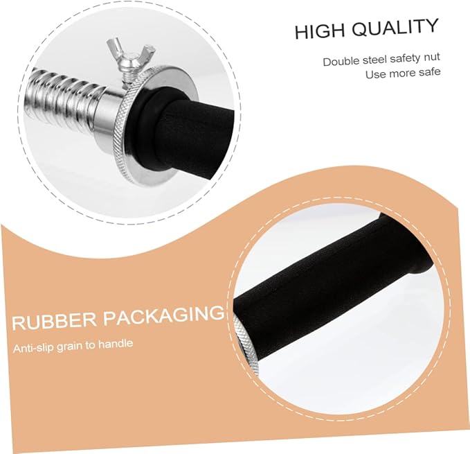 1pc Professional Electroplating Dumbbell Bar for Weightlifting Rod Secure Grip for Strength Training for Gym and