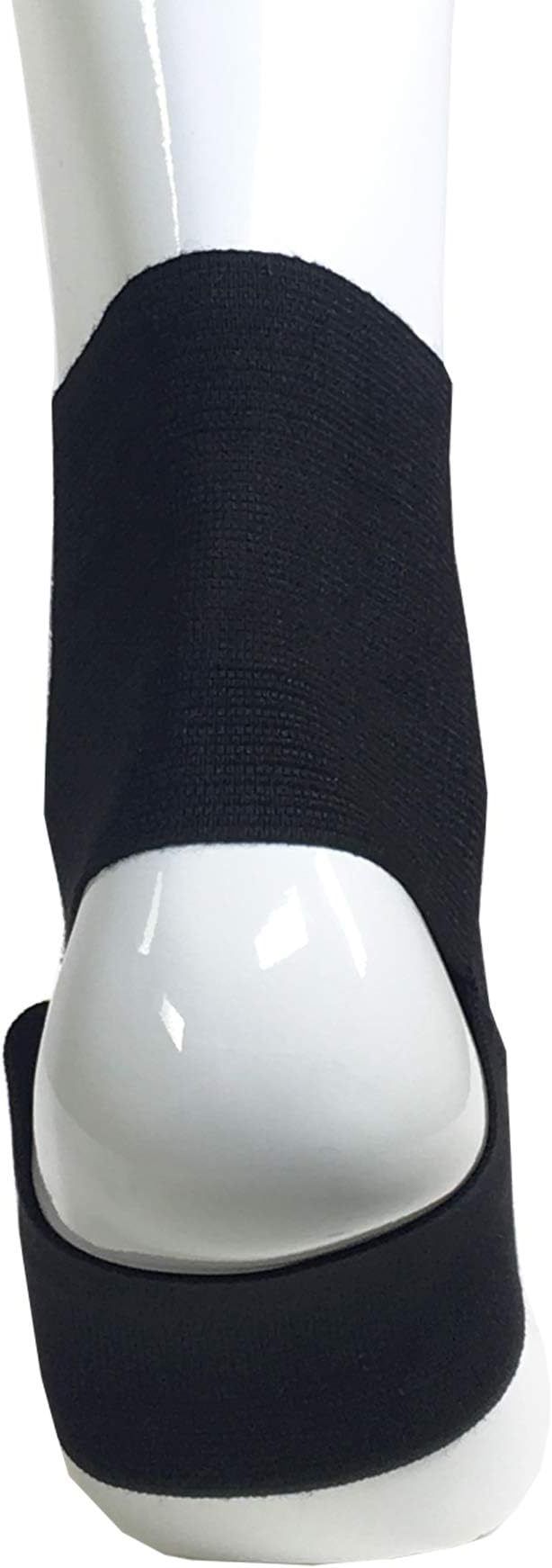 Champion Figure-8 Ankle Support, Light Elastic Compression Brace, Muscle Joint Recovery, Black, Large