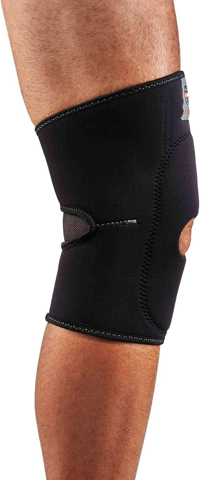 Ergodyne ProFlex 615 Neoprene Padded Knee Sleeve Support with Open Patella, Mild Compression Fit