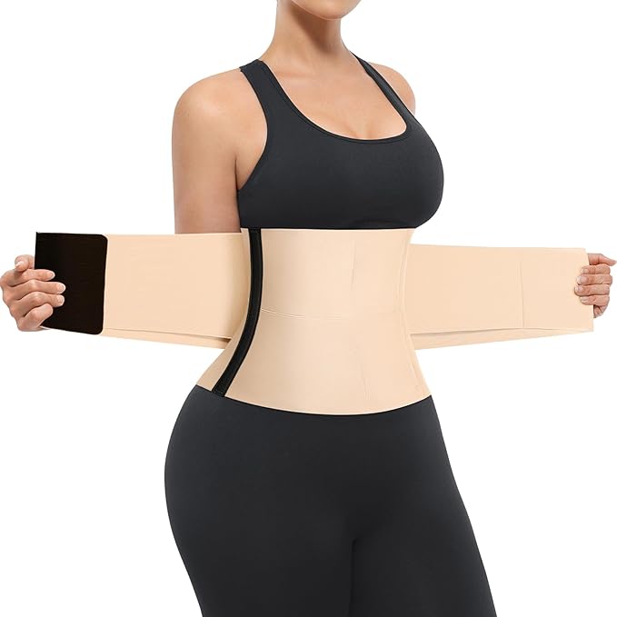 SHAPELLX Waist Trainer for Women Waist Cincher Corset Shapewear Body Shaper Tummy Control Stomach Belt Postpartum Band