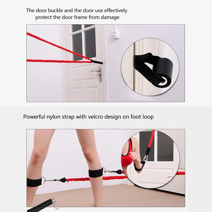 Resistance Band with Handle, Exercise Bands with Handles, Ideal for Strength Training, Muscle Toning, Physical Therapy