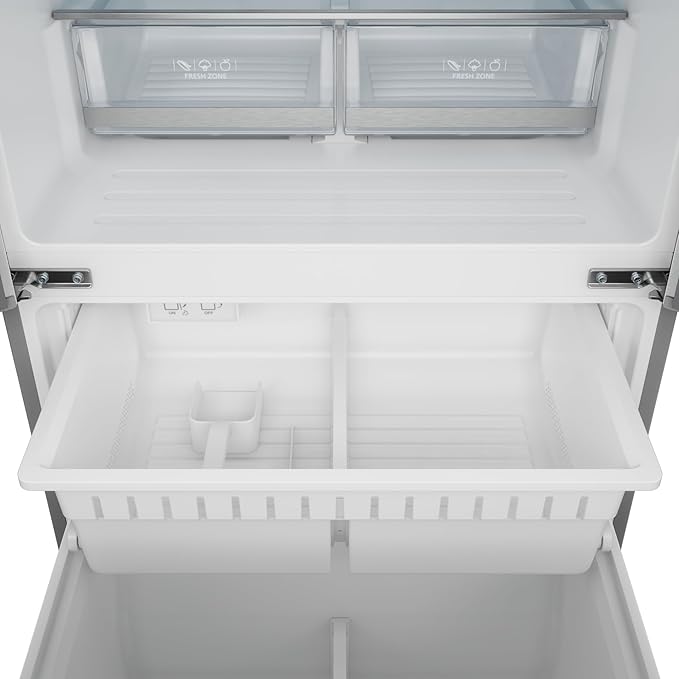 Thor Kitchen Gordon Ramsay 30 Inch 17.7 cu ft French Door Counter Depth Refrigerator with Ice Maker in Stainless Steel/Navy Blue