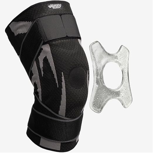 Anaconda Fightwear Stabilizer Knee Brace (Medium) - Compression Support Sleeve with Spring Stabilizers for Shock Absorption & Joint Health - Fits Left or Right Leg - Ideal for Athletes, Men and Women