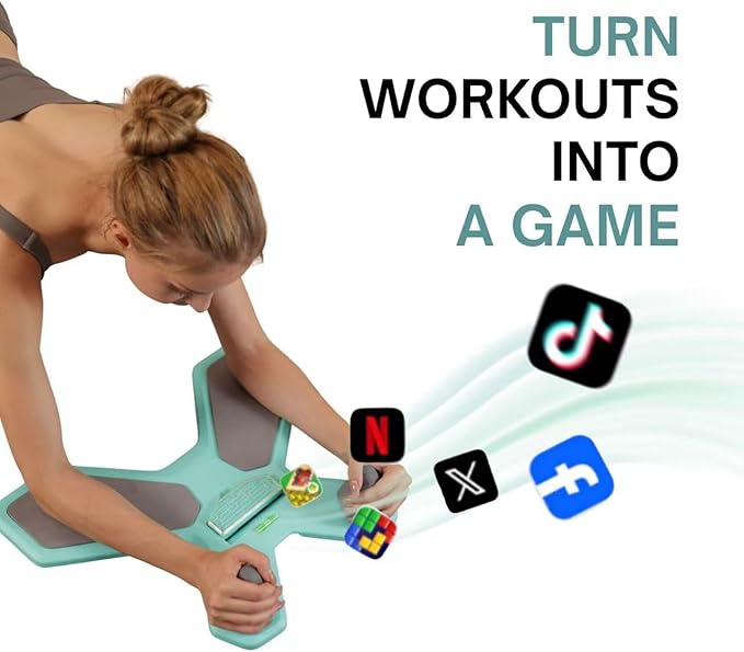 Plank Board,Wobble Balance Board for Core Workout,Push Up Board With Smart Phone Holder,Portable Pushup Board Training Equipment, Gym Accessories for Men & Women