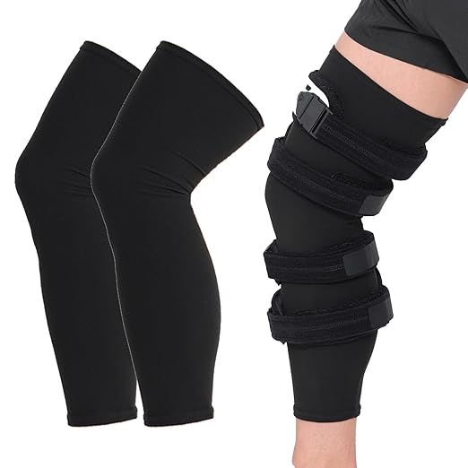 Orthomen Undersleeve Knee Brace Cotton Spandex Blend Knee Sleeves (2 Pack) for Women & Men, Breathable Knee Sleeve for Knee Bracing, Comfortable Knee Sleeve for Knee Braces,X-Large