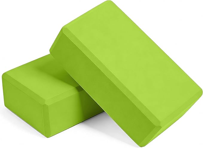 AYO Yoga Blocks, Set of 2, Lightweight, Stretch Block, Water Repellent, High Density/Hard EVA, Moisture Proof, Yoga Goods, Beginners, 9.1 x 5.9 inches (23 x 15 cm), Thickness 3.0 inches (7.5 cm