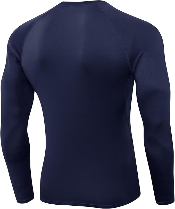 SPVISE 1 or 3 Pack Men's Compression Shirts Long Sleeve Workout Gym T-Shirt Running Top Cool Dry Sports Baselayer Undershirts