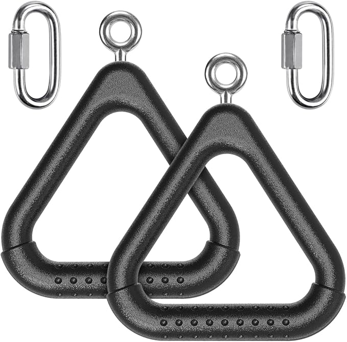 Dolibest Monkey Bars Trapeze Bar Kids Monkey Bars Playground Trapeze Bar Rings Swing Sets for Backyard with Monkey Bars Ninja Course for Kids Outside Playset Monkey Bars (2Pcs), Black