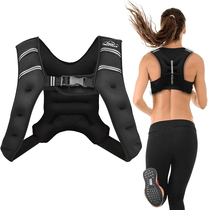 "Aduro Sport Weighted Vest Workout Equipment, 4lbs/6lbs/12lbs/20lbs/25lbs/30lbs Body Weight Vest for Men, Women, Kids"