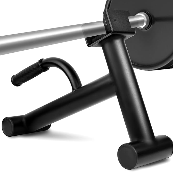 Deadlift Jack Barbell Stand,Barbell Stand for Weight Training Home Gym Easily Unload and Load 600lbs Barbell Plates for Deadlift Exercise