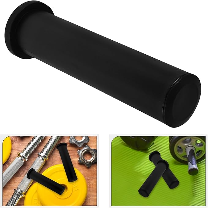 POPETPOP Barbell End Sleeves for Weight Lifting Sturdy Plastic Barbell Handle Grips 2-Piece Adapter Set for Dumbbells and Weight Bars Fitness Equipment Accessories