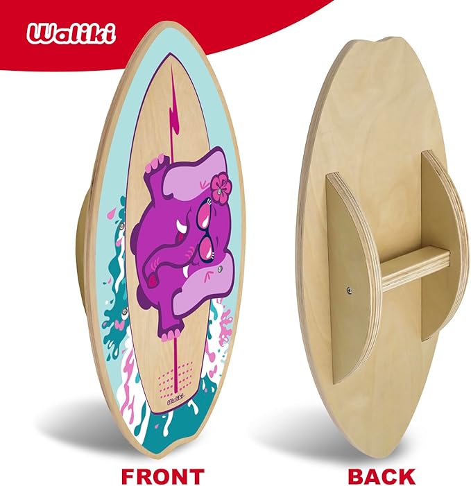 WALIKI Wood Balance Board | Ages 3-8 | Toddlers and Kids |