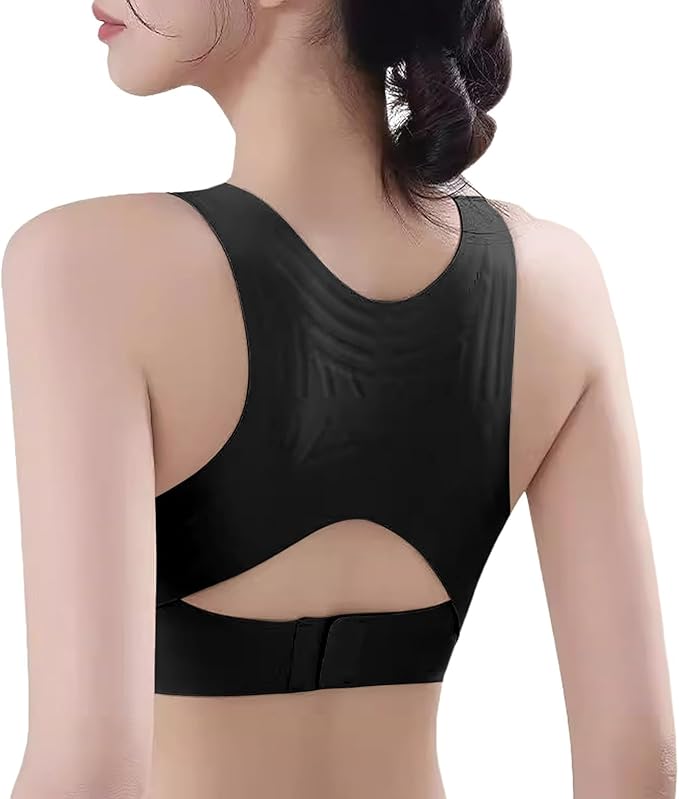Posture Bras for Women Front Closure Cross Back Wireless Posture Corrector Bra Support Push Up No Underwire Bralettes 2026