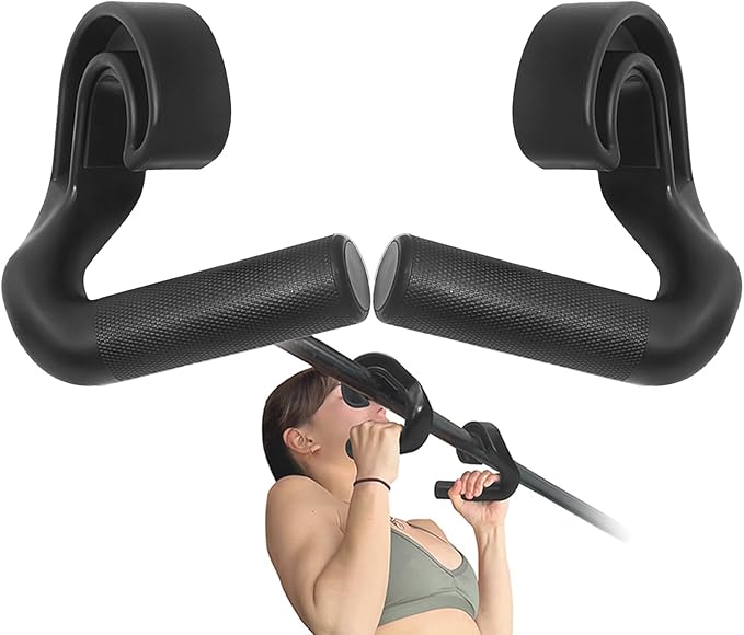 Neutral Grip Pull Up Handles 45° - Angles 90 Grips for Relieve Wrist Stress - Non-Slip Pull Up Grips - for Pull-Ups Deadlifts - Fits Pull Up Bar Grips & Barbells Home Gym Enthusiasts