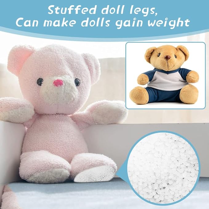 600g/21.2oz Premium Stuffing Beads, Stuffing for Stuffed Animals, Sandbags, Filled Beads Weighted Stuffing Beads for Halloween Christmas Craft DIY Decor