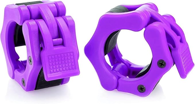 Olympic Barbell Collar 2 inch Quick Release Pair of Locking 2" Pro Weight Bar Plate Locks Clamp Clips for Workout Weightlifting Fitness Training
