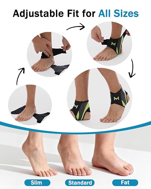 2-Pack Ankle Brace for Men & Women,Adjustable Lace up Ankles Sock,Basketball Ankle Stabilizer with Straps,Orthopedic Compression Sleeve for Plantar Fasciitis Relief,Tendonitis,Sprained (Purple)