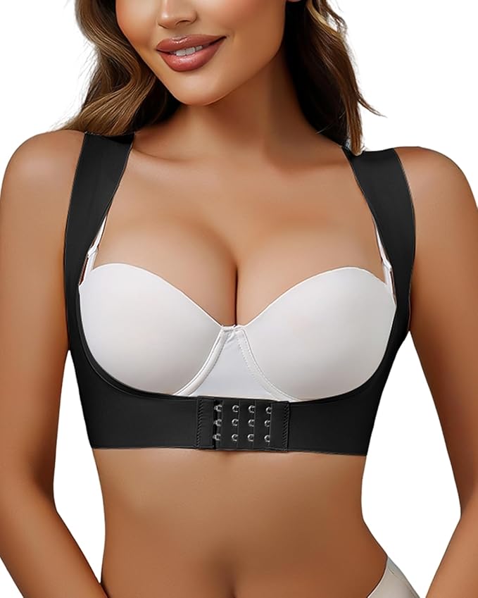 Front Closure Back Posture Corrector for Women Posture Correcting Adjustable Back Support for Women Bras Chest Shaper
