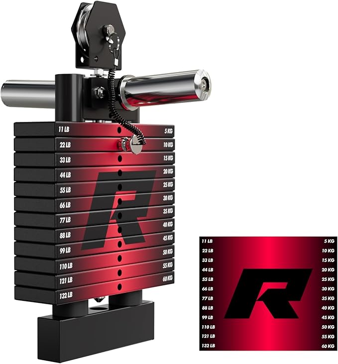 RitFit M1 Pro Smith Machine with Cable Crossover System, Multi-Function Squat Rack Power Cage for Home Gym, Power Rack and Packages