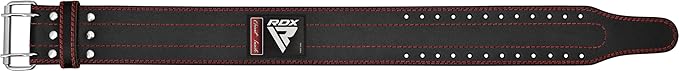 RDX Weight Lifting Belt for Men Women, IPL USPA Approved, 6mm Thick 100% Leather, 4” Powerlifting Back Support, Squat Deadlift Bodybuilding Exercise Fitness Gym Workout Strength Training up to 700 LBS