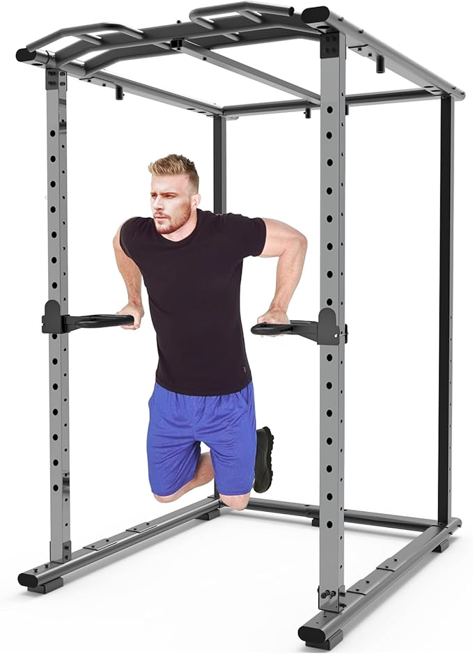 SELEWARE Power Cage Accessories, Dip Handles, Pull‑Up Stations, and Multi‑Grip Training Attachments