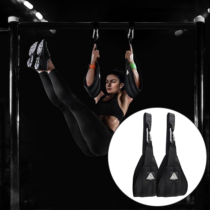 Ab Straps for Pull Up Bar: Hanging Abdominal Ab Sling Straps for Arm Pull up Workout Support for Training Knee and Leg Raises at Home & Gym