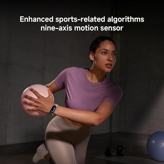 XIAOMI Mi Smart Band 10 (2025) Global Version - 1.72" AMOLED Display | 21 Days Battery Life | Touchscreen, Multi-Sport Tracker, Activity Tracker, Heart Rate Monitor | BT5.4 - (Glacier Silver)