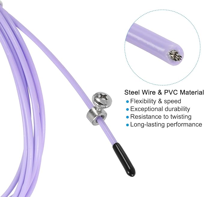 PATIKIL Speed Jump Rope Replacement Cable Professional Skipping Rope Steel Wire Replace for Rope Skipping Training