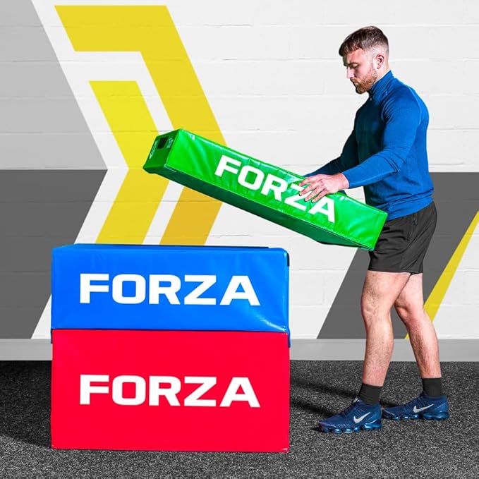 FORZA Plyometric Jump Box - Premium Soft Foam Exercise Step & Box Jump - 6in, 12in, 18in, 24in or Complete Set