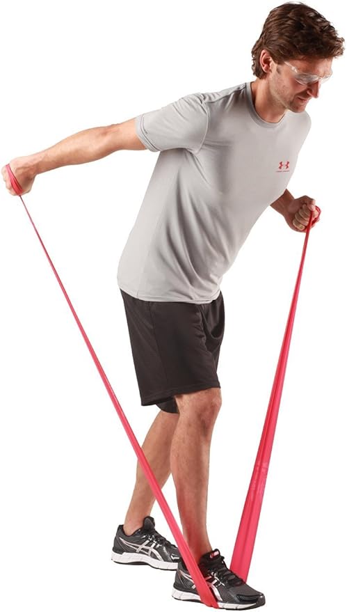 THERABAND Resistance Bands, 5 Foot, 15 or 30 Count Professional Latex Elastic Bands for Upper & Lower Body Exercise, Physical Therapy, Pilates, Home Workouts, & Rehab