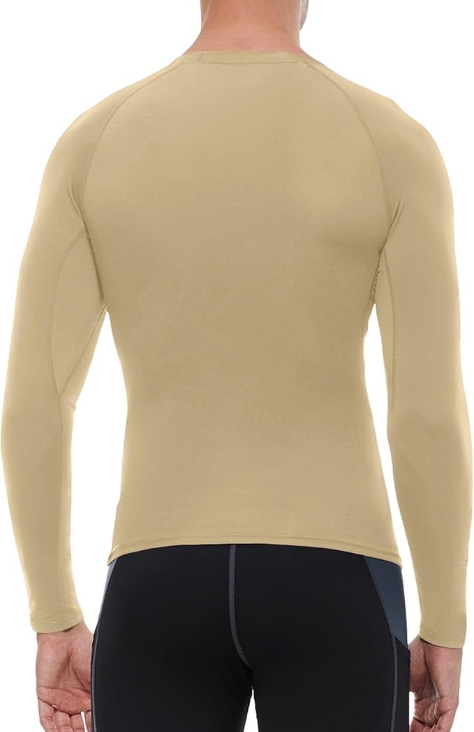 SPVISE 1 or 3 Pack Men's Compression Shirts Long Sleeve Workout Gym T-Shirt Running Top Cool Dry Sports Baselayer Undershirts