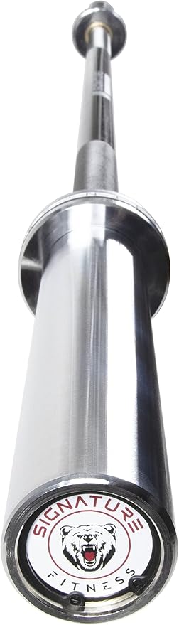 Fitvids Olympic Barbell Bar for Power Lifting and Weightlifting, 700 Pound Capacity, 2 Inch Diameter
