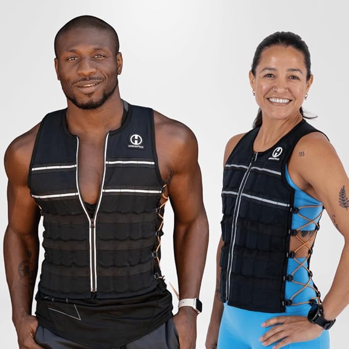 Hyperwear HyperVest ELITE Adjustable Weighted Vest for Women and Men — Thin Steel Weights, Stretch CORDURA Fabric — Weight Vest for Walking, Running, Strength Training