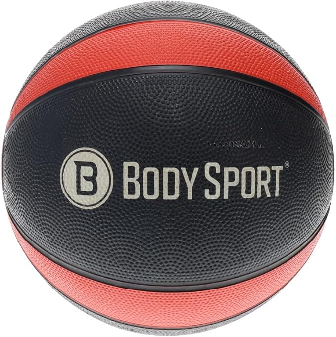 Body Sport Medicine Ball – Weighted Exercise Ball – at-Home Gym Equipment – Fitness Workout Ball – Cardio & Torso Strength Training