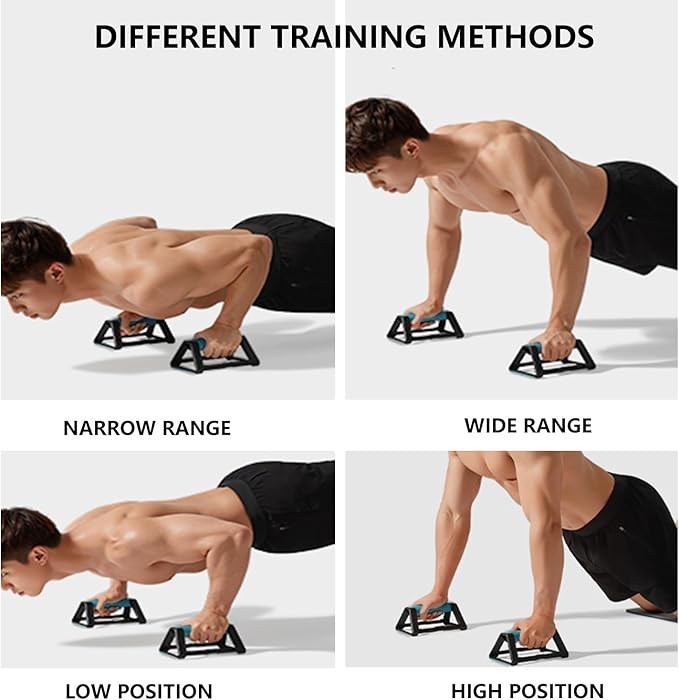 1 Pair of Push Up Bar, Anti-slip Pushup Handles for Floor Strength Training, Portable Calisthenics Bars for Home Fitness Training