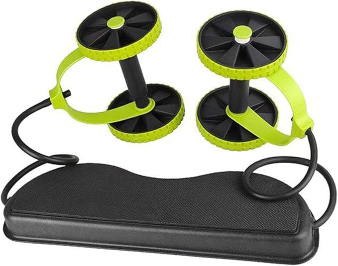 Ab Roller Wheel with Resistance Bands & Knee Pad – Core Abdominal Trainer for Home or Gym Workouts – Sculpt Abs, Slim Waist, Tone Arms, Chest, and Core – Adjustable Fitness Equipment for Men & Women