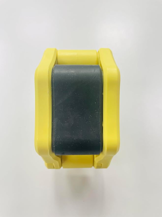 Olympic Barbell Clamps Collars Quick Release Pair Weight Clips for 2 inch Barbell (Yellow w/Black Lever)