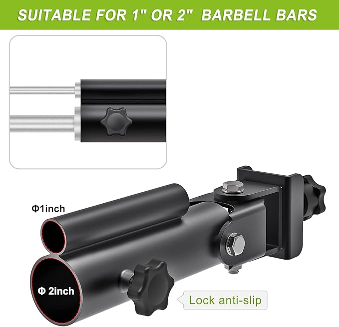 SELEWARE Power Cage Landmine Attachment, T Bar Row Landmine Attachment and Belt Squat Lever Arm for 2" x 2" or 3" x 3" Power Rack, V Bar Row Landmine Handle,  Fits 1"/2" Barbells & Weight Plates