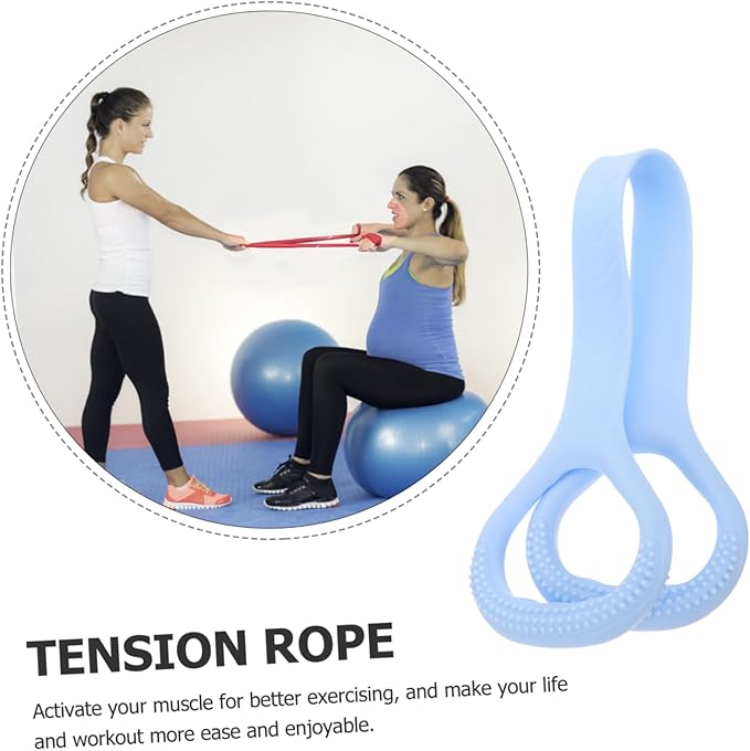 POPETPOP Elastic Band for Working Out Resistance Bands with Handles Fitness Bands Pilates Gym Pull up Bands