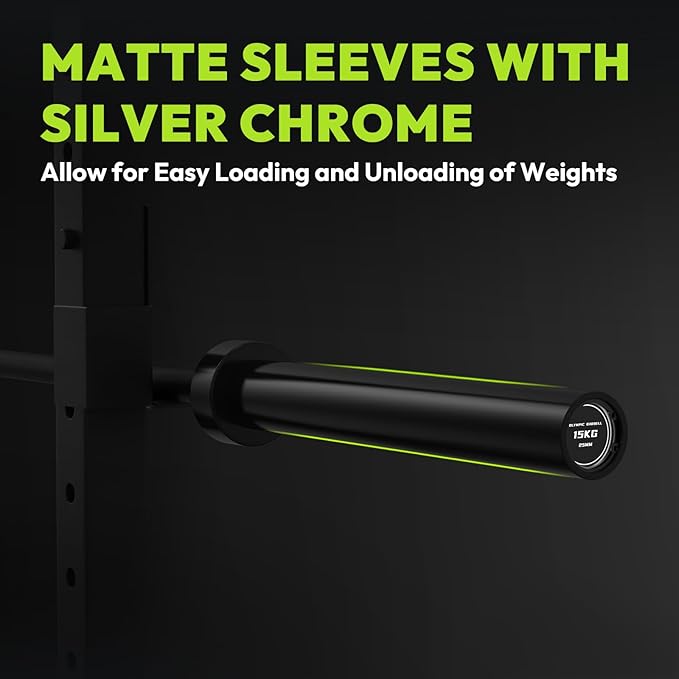Olympic Barbell 4 ft/5 ft/6 ft/6.5ft/7 ft, 2 Inch Straight Womens Bars, Weight Bar for Strength Training, Weightlifting, Squat, Hip Thrust, Bench Press, Deadlift, 500 lb - 1000 lb Capacity