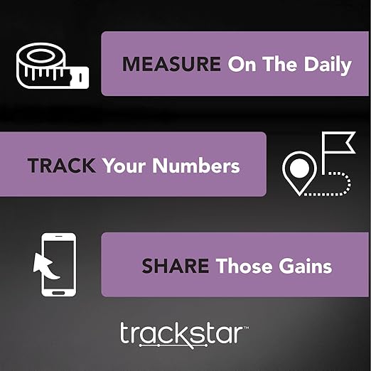 trackstar Wide-Platform Silver Digital Weight Scale | 550 lb Weight Capacity | trackstar Monitoring App | Bluetooth iOS & Android Compatible | Measure, Track, and Share Results