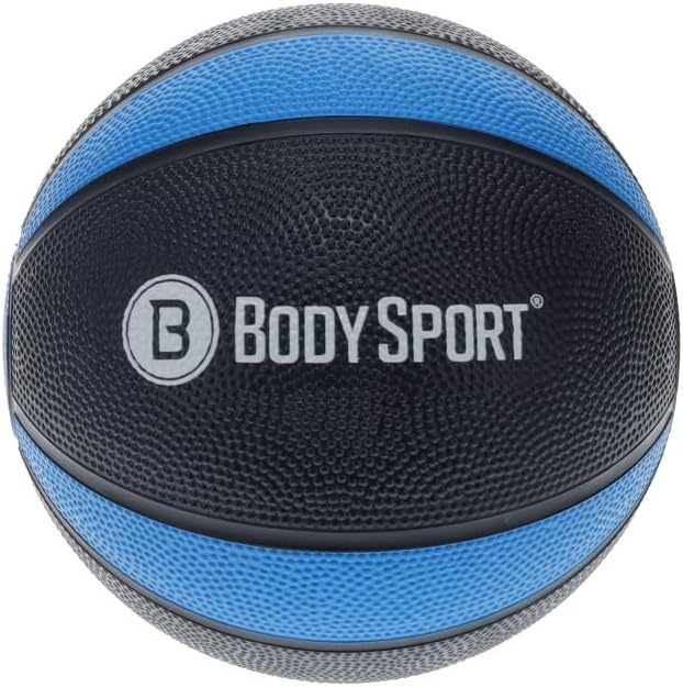 Body Sport Medicine Ball – Weighted Exercise Ball – at-Home Gym Equipment – Fitness Workout Ball – Cardio & Torso Strength Training