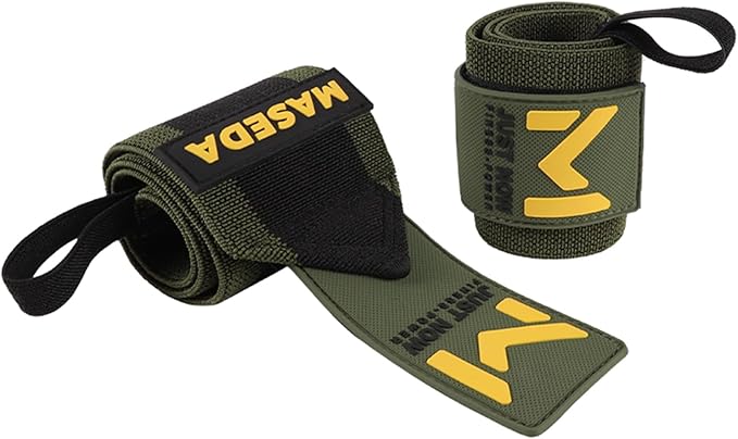 Pro-Grade Weightlifting Wrist Wraps (24") for Gym, Strength Training, and Powerlifting(1 Pair) - Heavy-Duty Thumb Loop Straps for Maximum Wrist Support in Bodybuilding & Fitness (Men & Women)