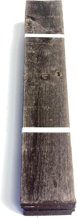 Rustic Revival | Handmade Reclaimed Barnwood Craft Bundle | Unfinished Authentic Weathered Wood Planks for DIY, Home and School Projects (18" x 3.5" x .5") 6 Pack