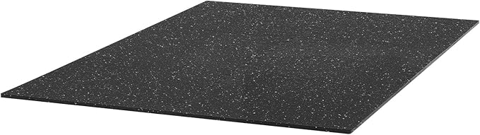 VEVOR 0.56Inch 24sq.ft 6 Tiles Gym Flooring for Home Gym, Rubber Top with High Density EVA Foam, 24 x 24In Gym Floor Exercise Equipment Mats, Interlocking Gym Mats, Puzzle Workout Mats, Black & Gray