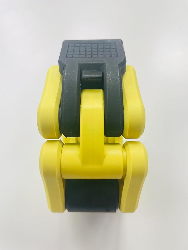 Olympic Barbell Clamps Collars Quick Release Pair Weight Clips for 2 inch Barbell (Yellow w/Black Lever)