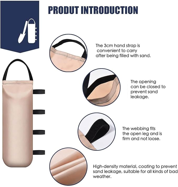 IALNAI 112 LBS Heavy Sand Bags for Canopy Outdoor Advertising Tent Sunshade Fixed Windproof Pop up Canopy Tent (Without Sand) 4-Pack