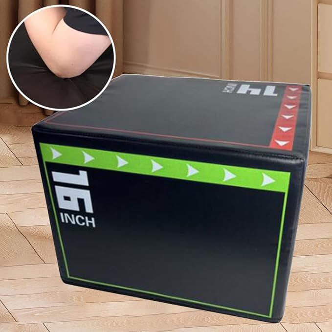 kowaku Jump Box Step up Box Plyometric Jump Box Heavy Duty Versatile Plyo Box Agility Box for Jumping Workout Skipping Lunges Squats